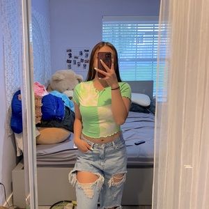 Green Patch Top